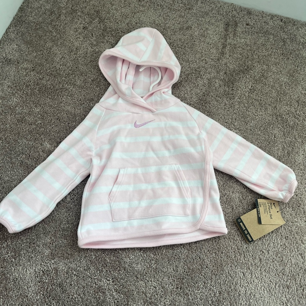 Nike Soft Pink Baby Hoodie/ sweat pants set- brand new with tags